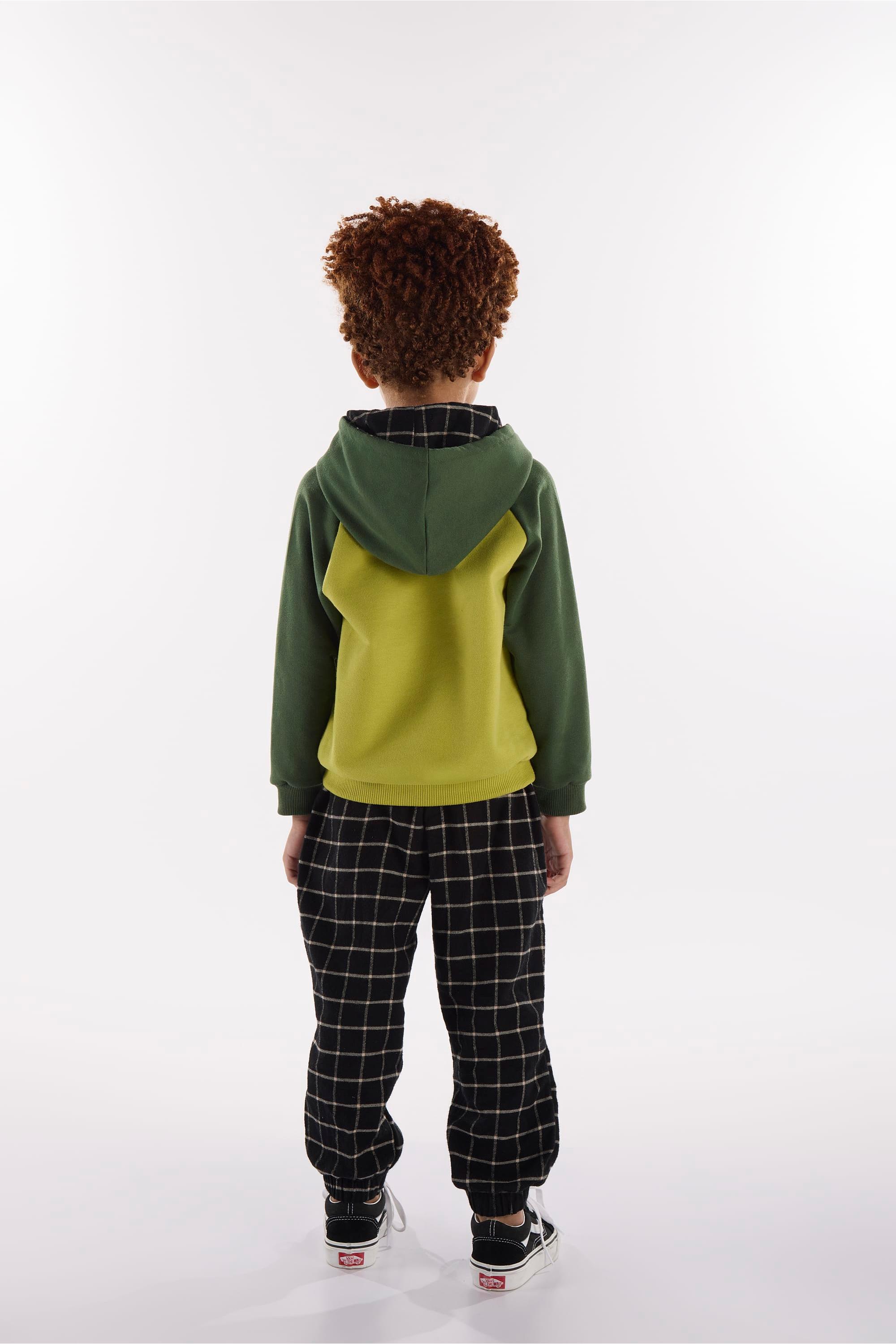 Conjunto Infantil Masculino com Blusão e Calça de Monstrinho (Verde) Três e Já - Imagem 45