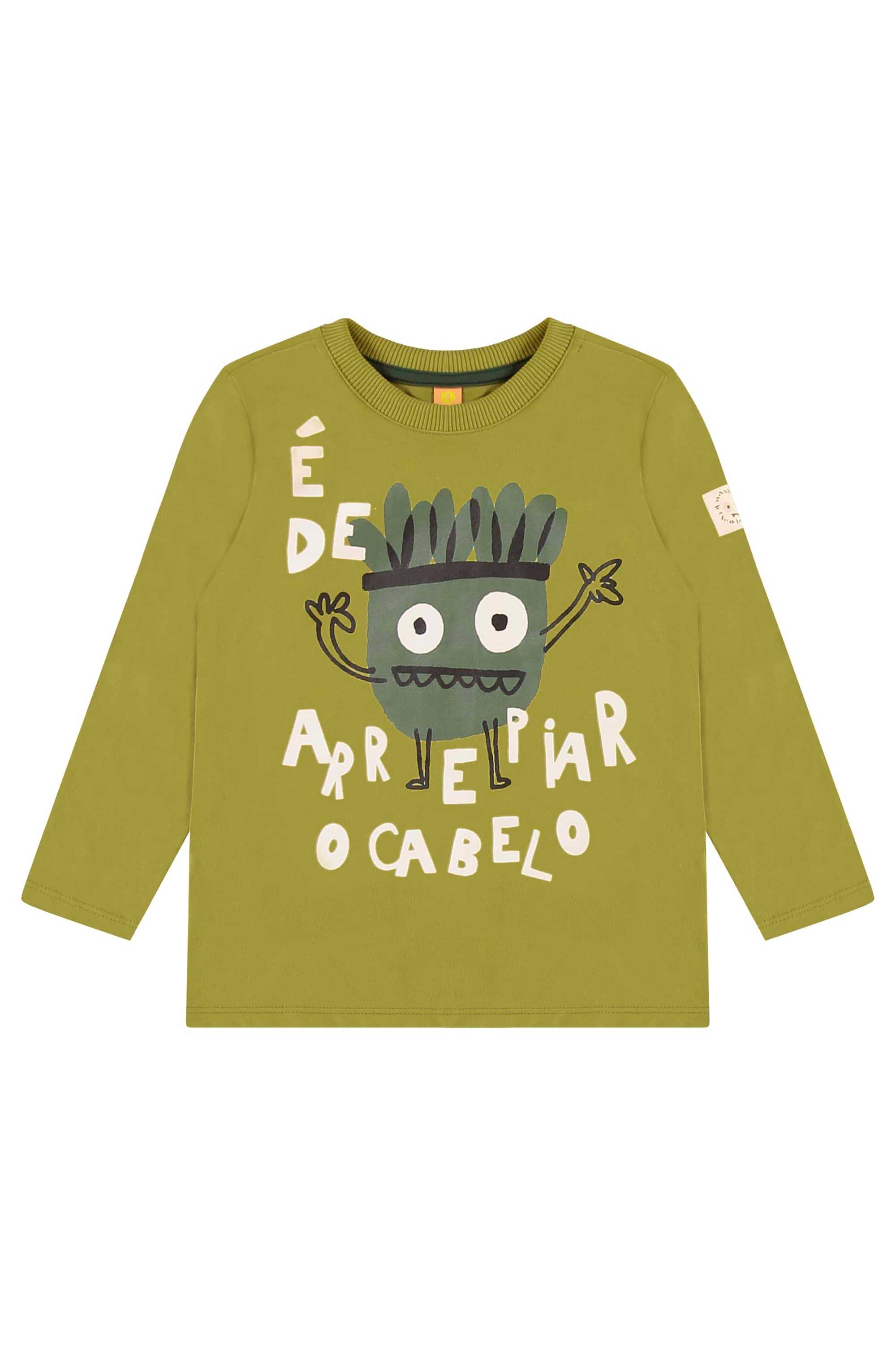 Conjunto Monstrinho Infantil Masculino 3 Peças (Verde) Três e Já - Imagem 40