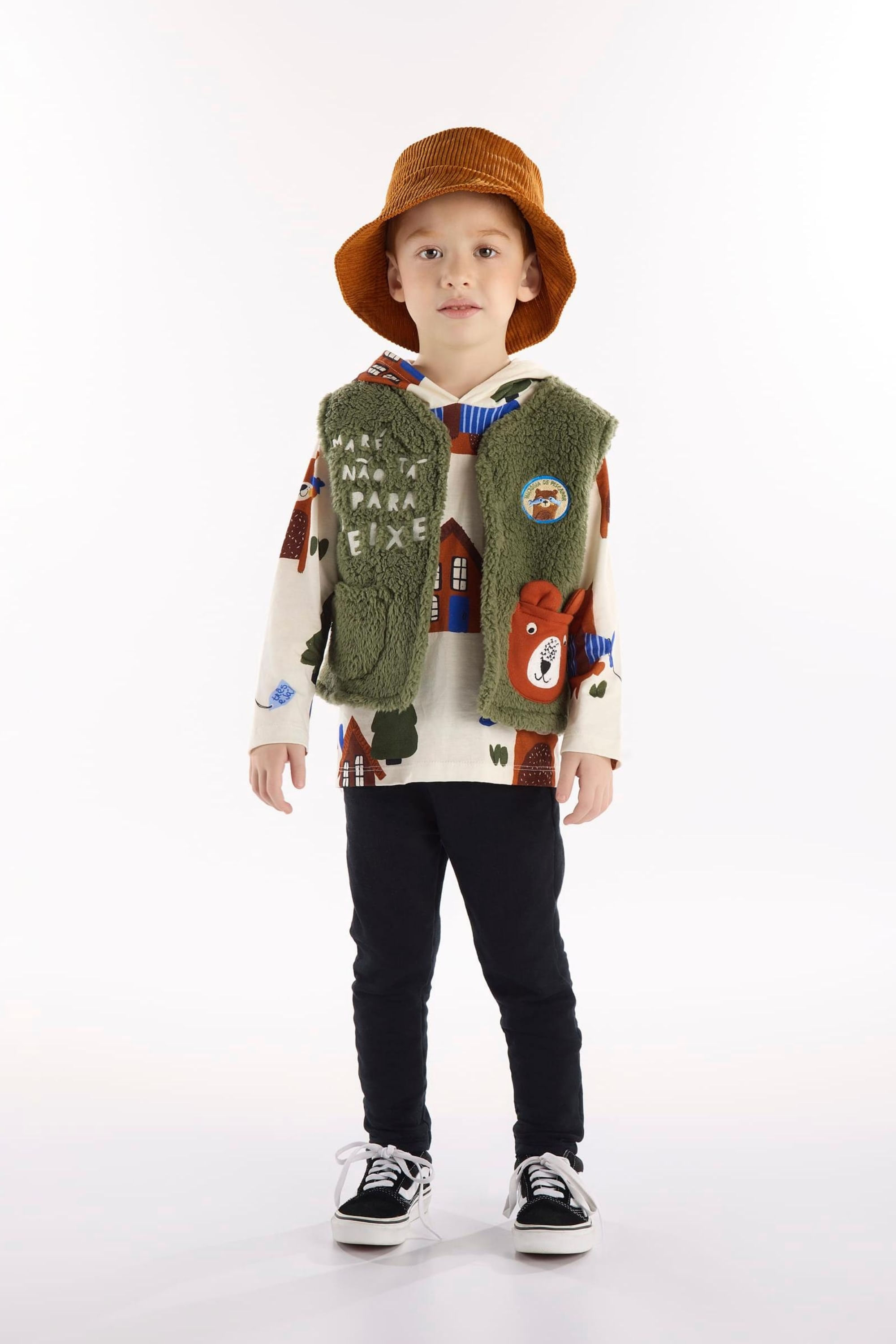 Conjunto Urso Amigo Infantil Masculino 3 Peças (Off White) Três e Já - Imagem 33