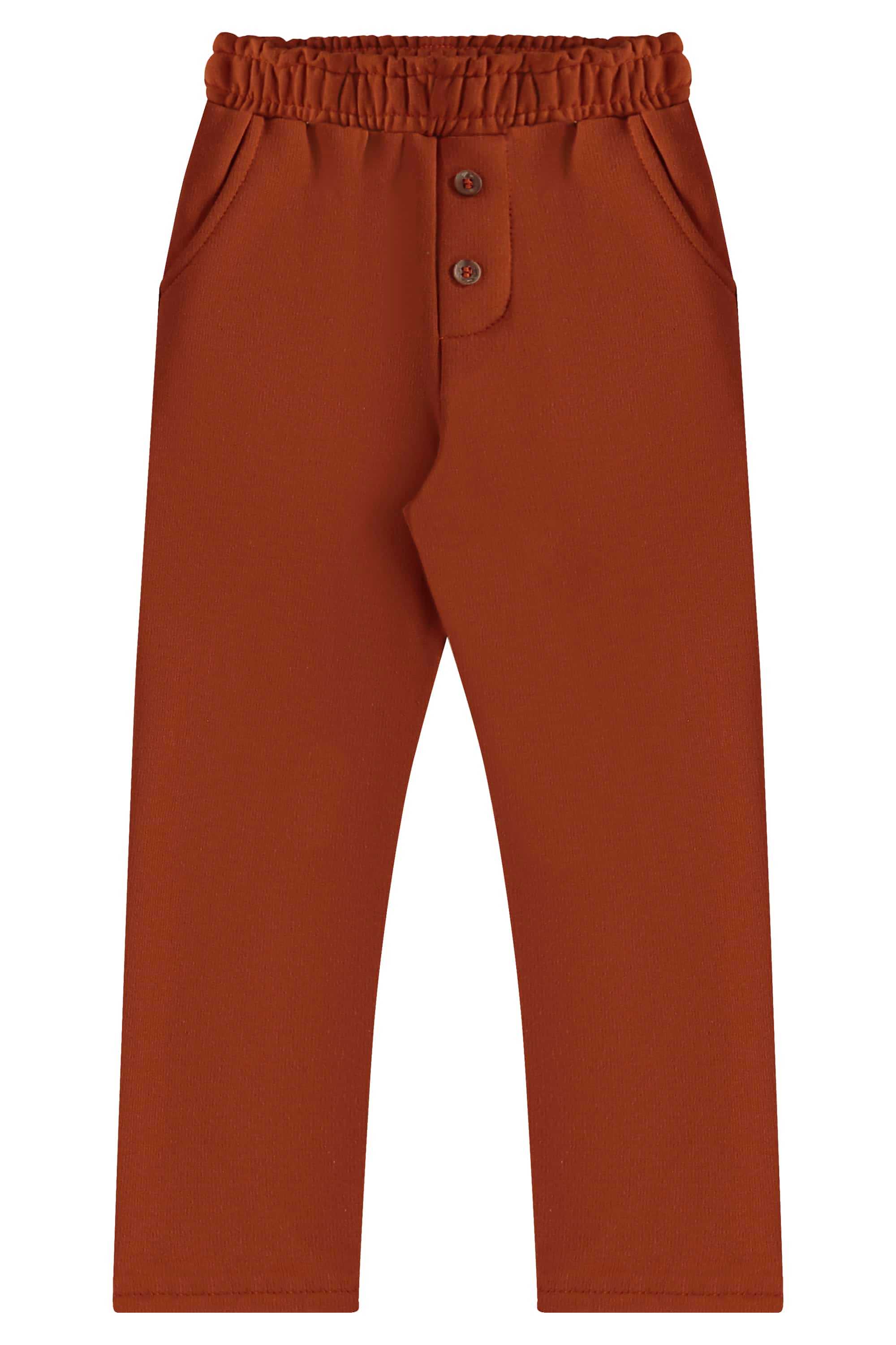 Conjunto Infantil Masculino com Blusão e Calça Urso Amigo (Marrom) Três e Já - Imagem 28