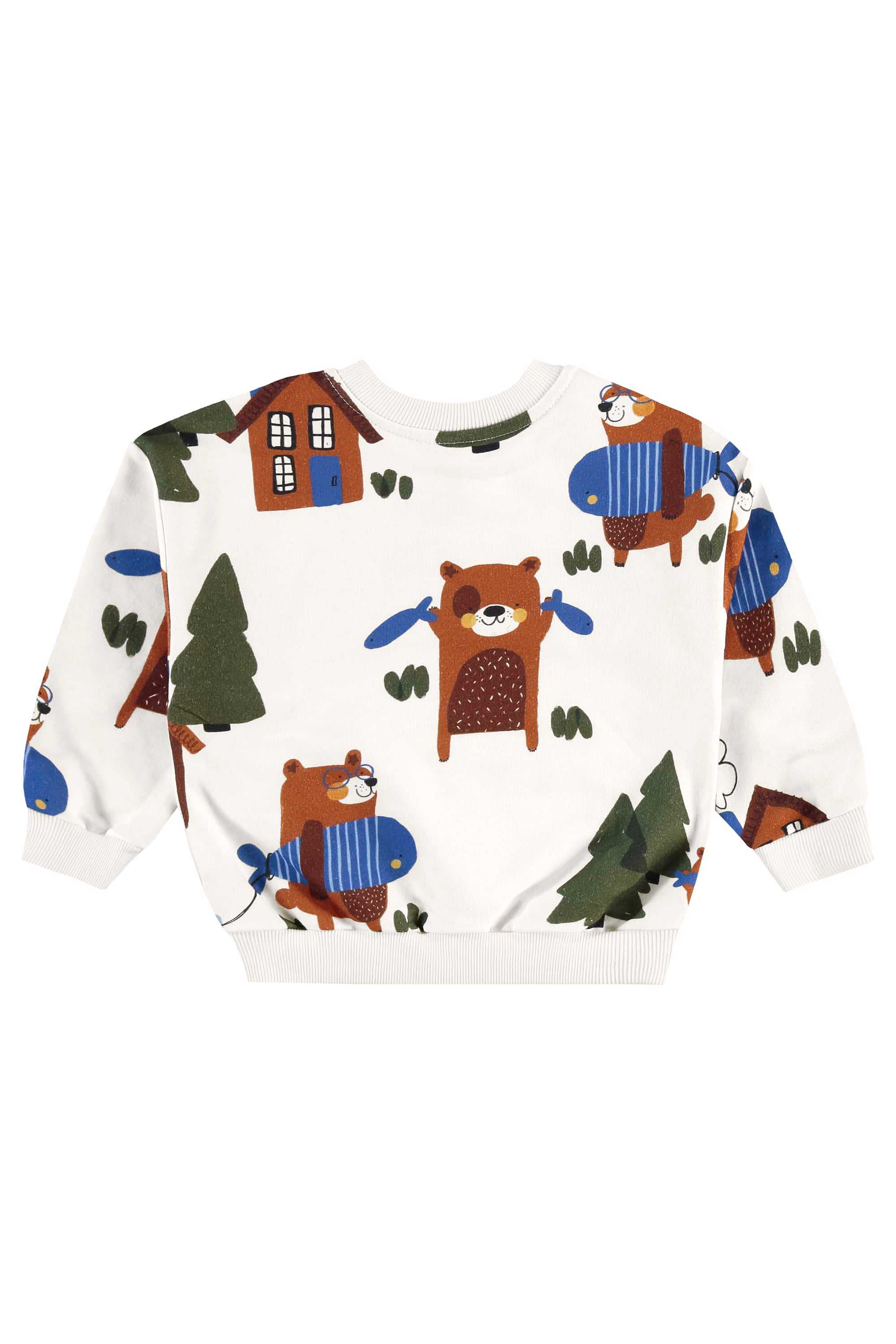 Conjunto Infantil Masculino com Blusão e Calça Urso Amigo (Marrom) Três e Já - Imagem 31