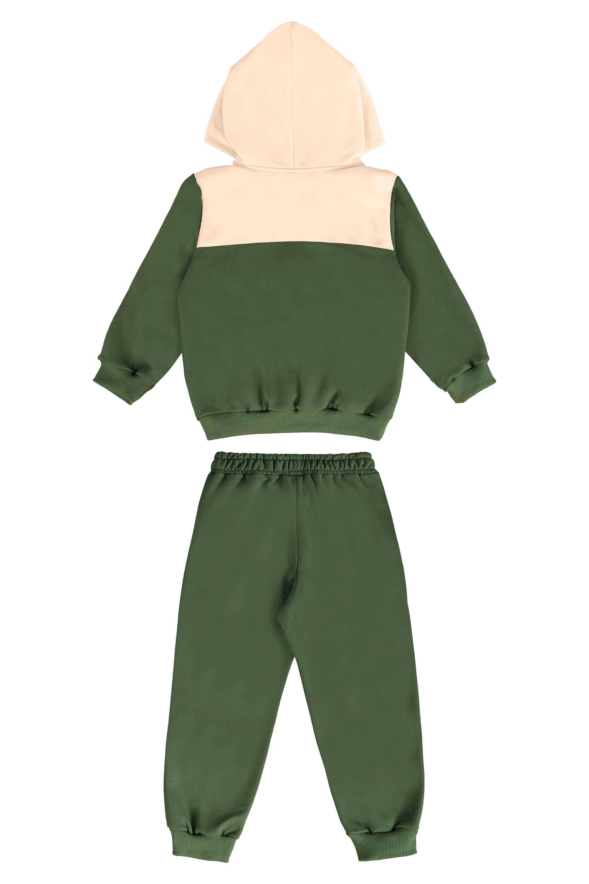 Conjunto Infantil Masculino com Casaco e Calça Urso Amigo (Verde) Três e Já - Imagem 6