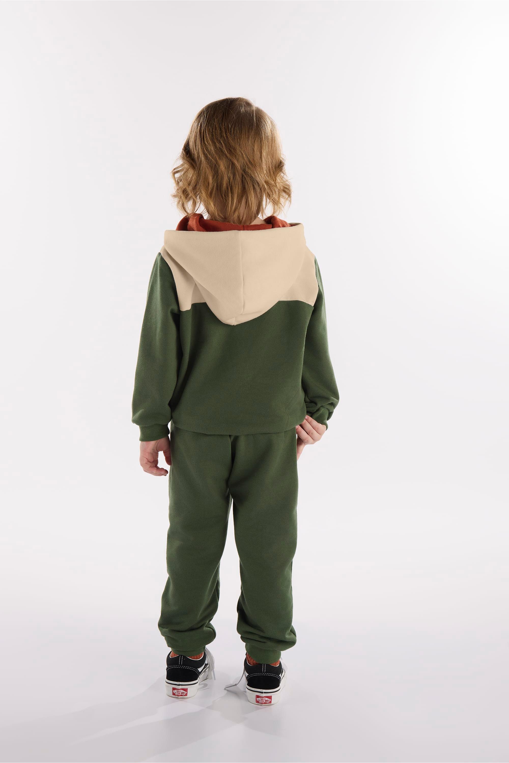 Conjunto Infantil Masculino com Casaco e Calça Urso Amigo (Verde) Três e Já - Imagem 37