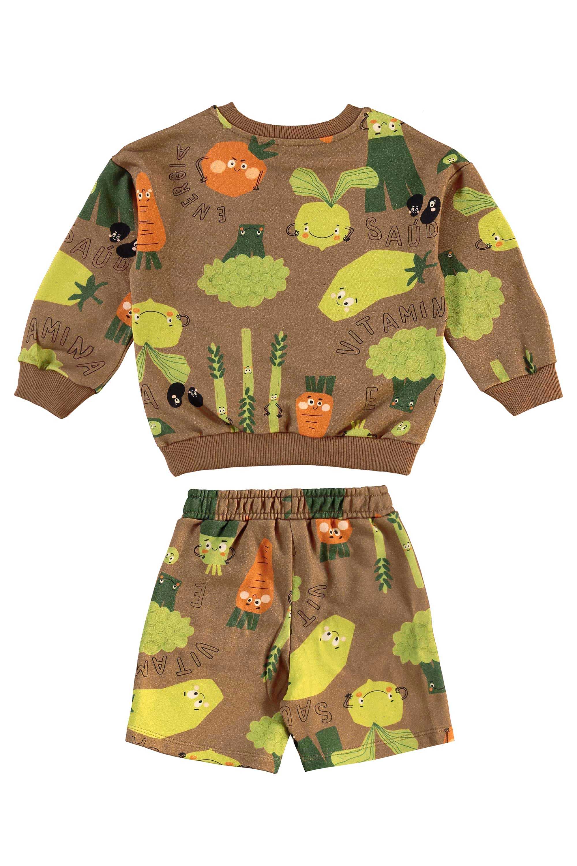 Conjunto Vegetais Infantil Masculino (Marrom) Três e Já - Imagem 26