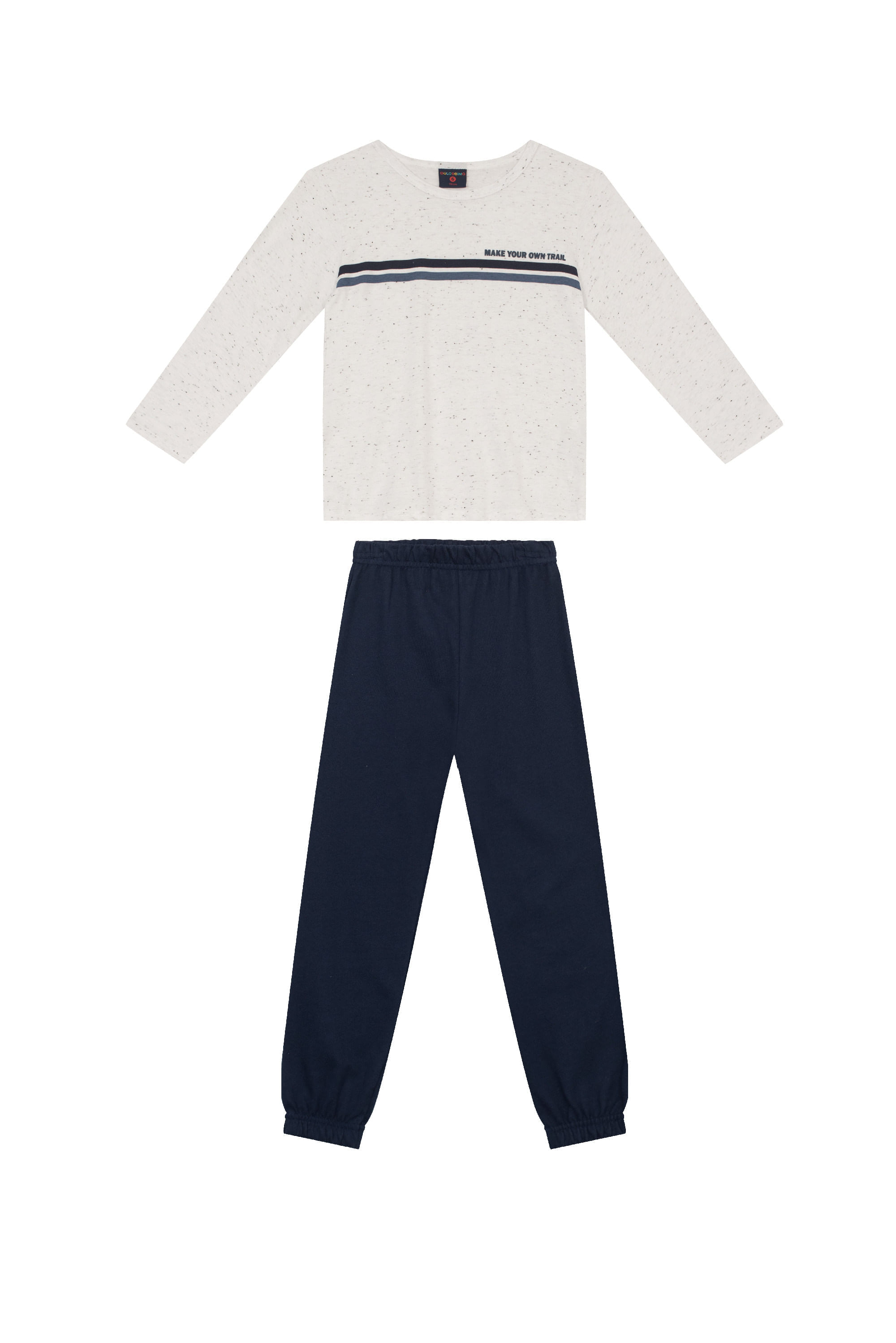 Conjunto Blusa e Calça Infantil Masculino (Branco) Guloseima - Imagem 14
