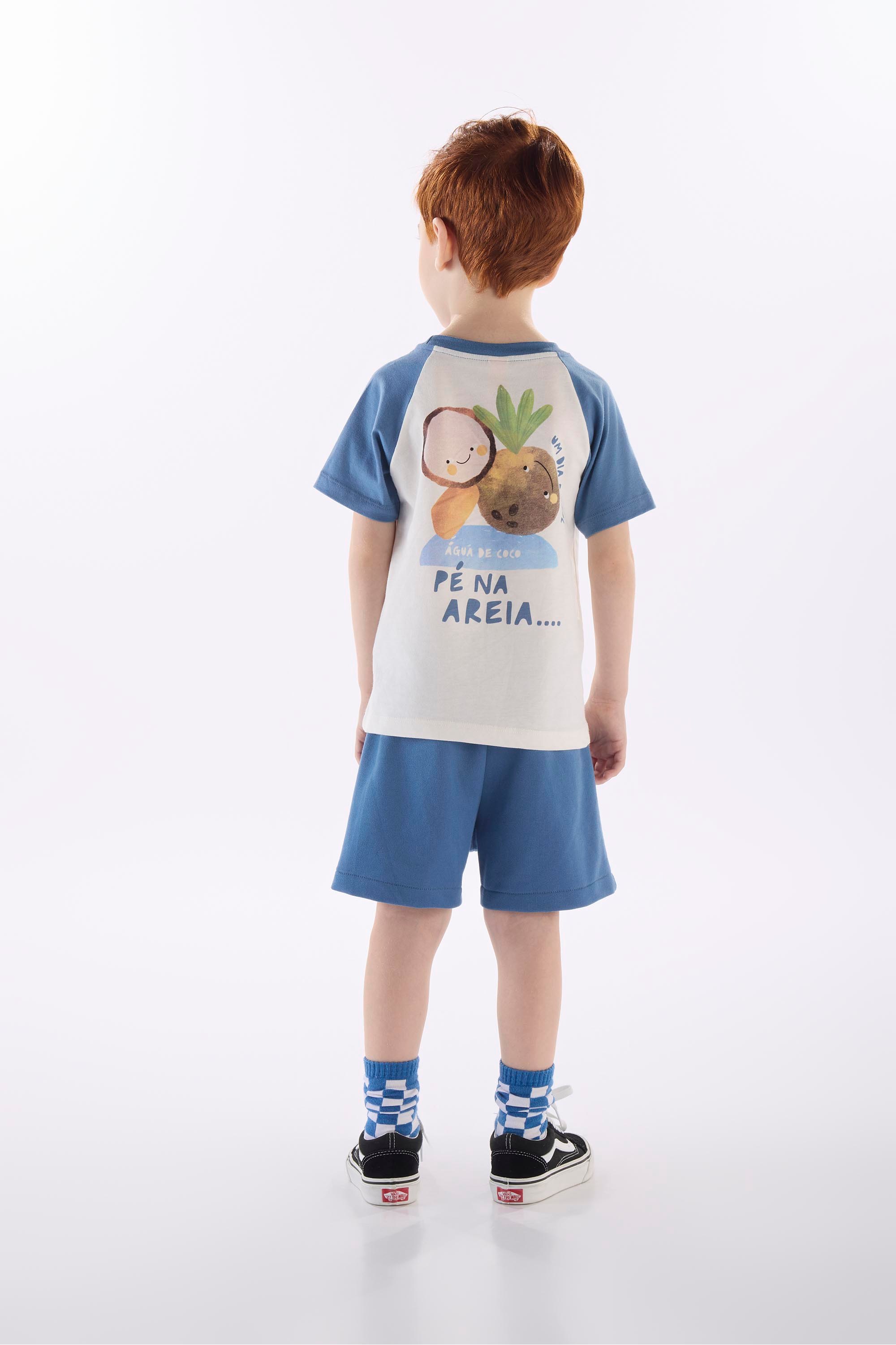 Conjunto Infantil Masculino com Camiseta e Short Solar (Off White) Três e Já - Imagem 21