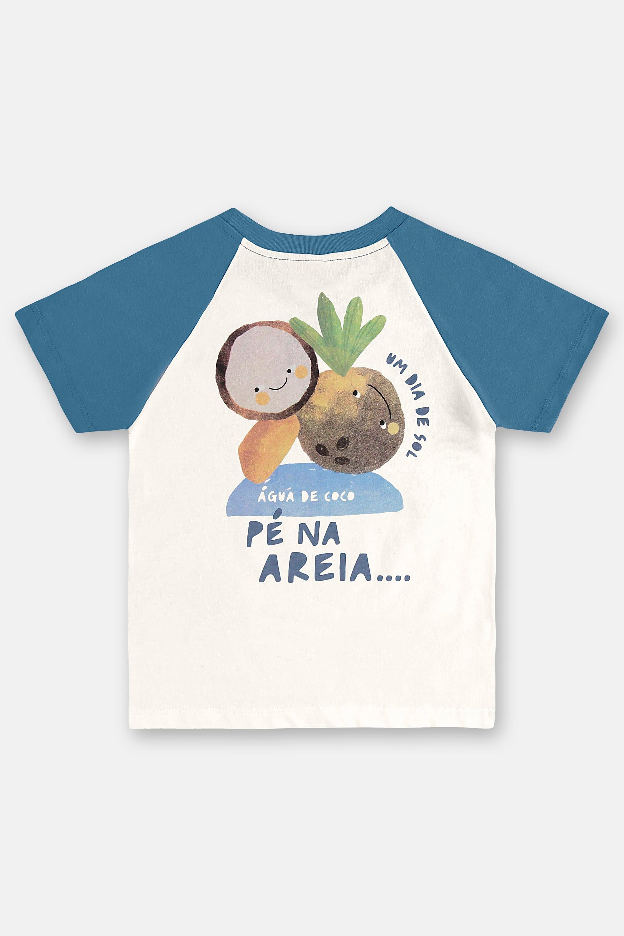 Conjunto Infantil Masculino com Camiseta e Short Solar (Off White) Três e Já - Imagem 47