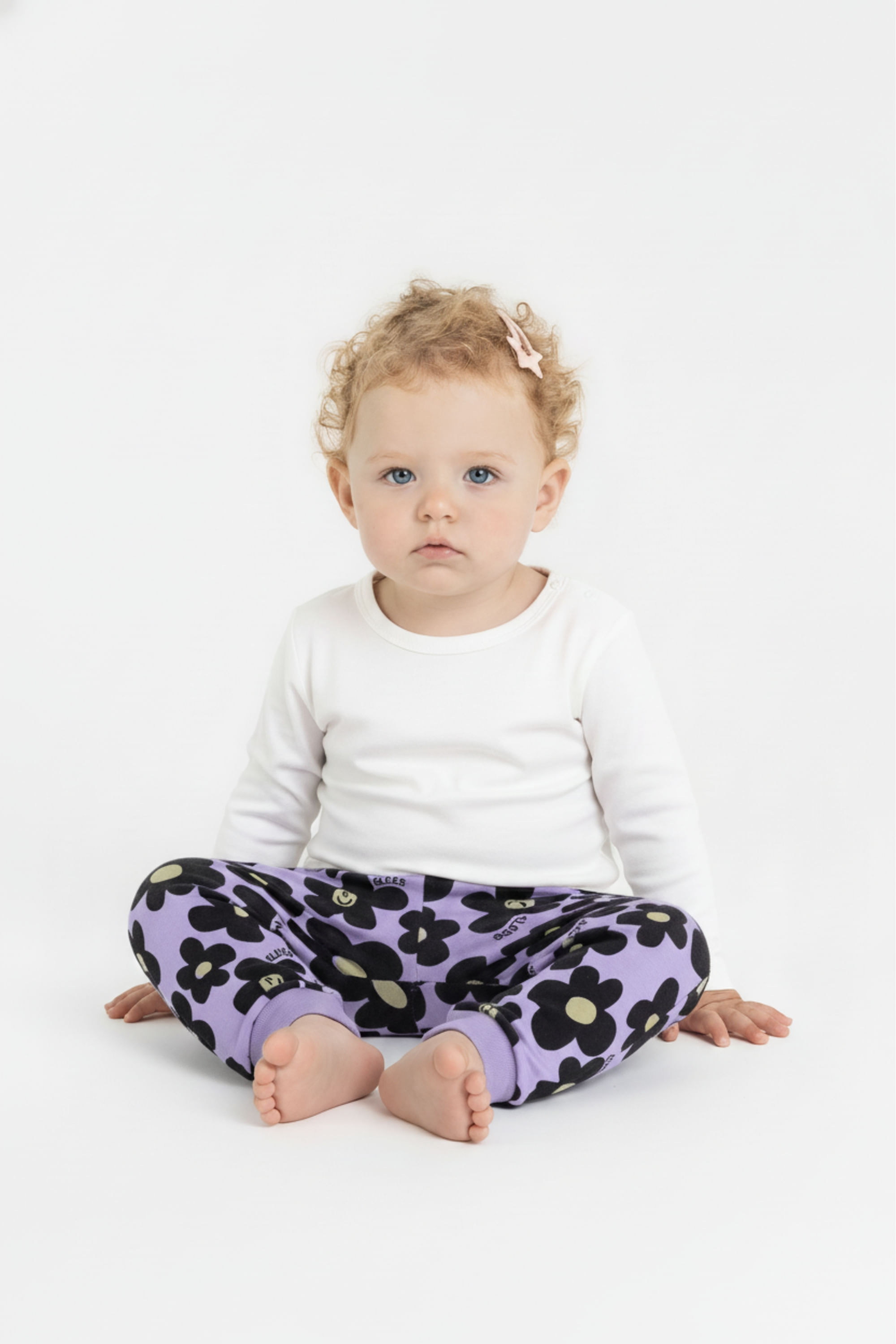 Calça para Bebê Menina em Cotton (Roxo) Guloseima
