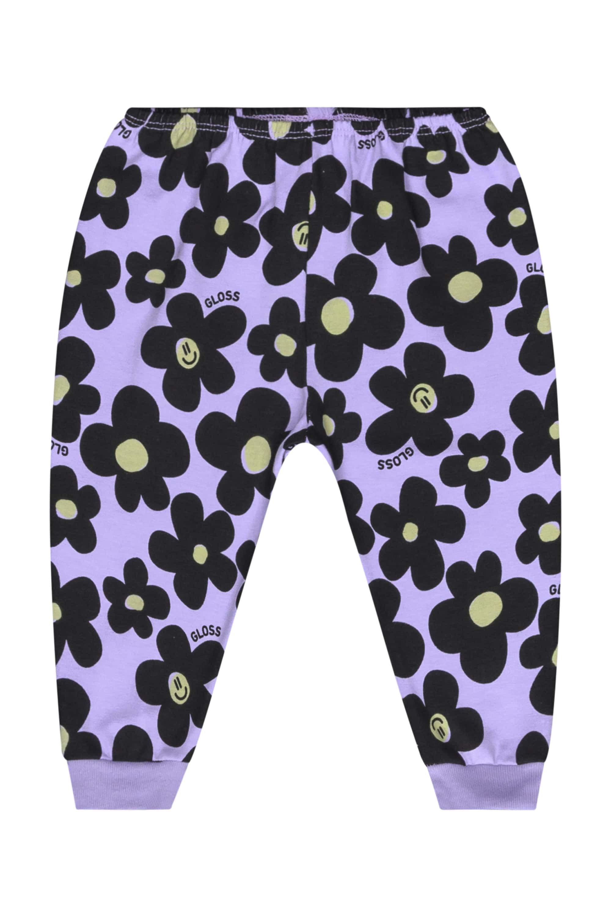 Calça para Bebê Menina em Cotton (Roxo) Guloseima - Imagem 2