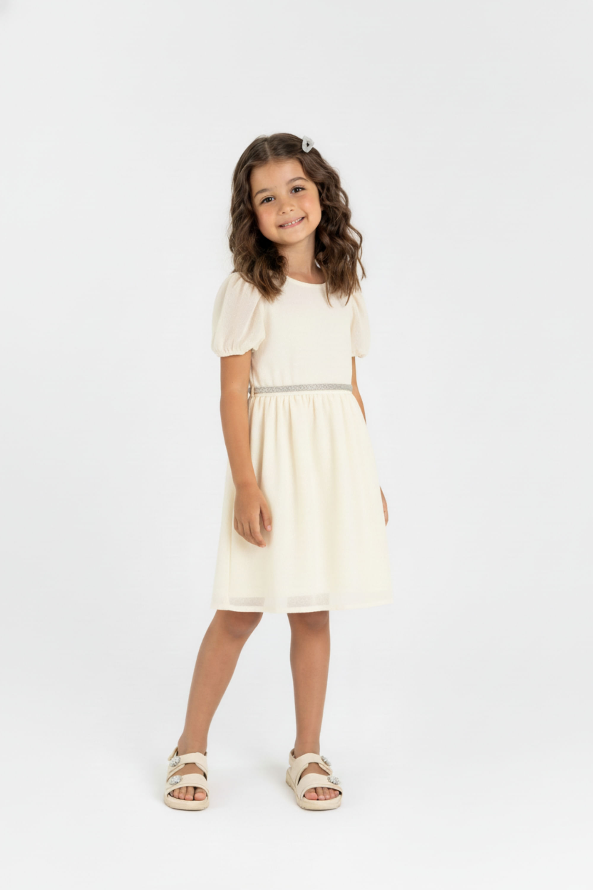 Vestido em Organza com Forro (Off White) Guloseima - Imagem 4