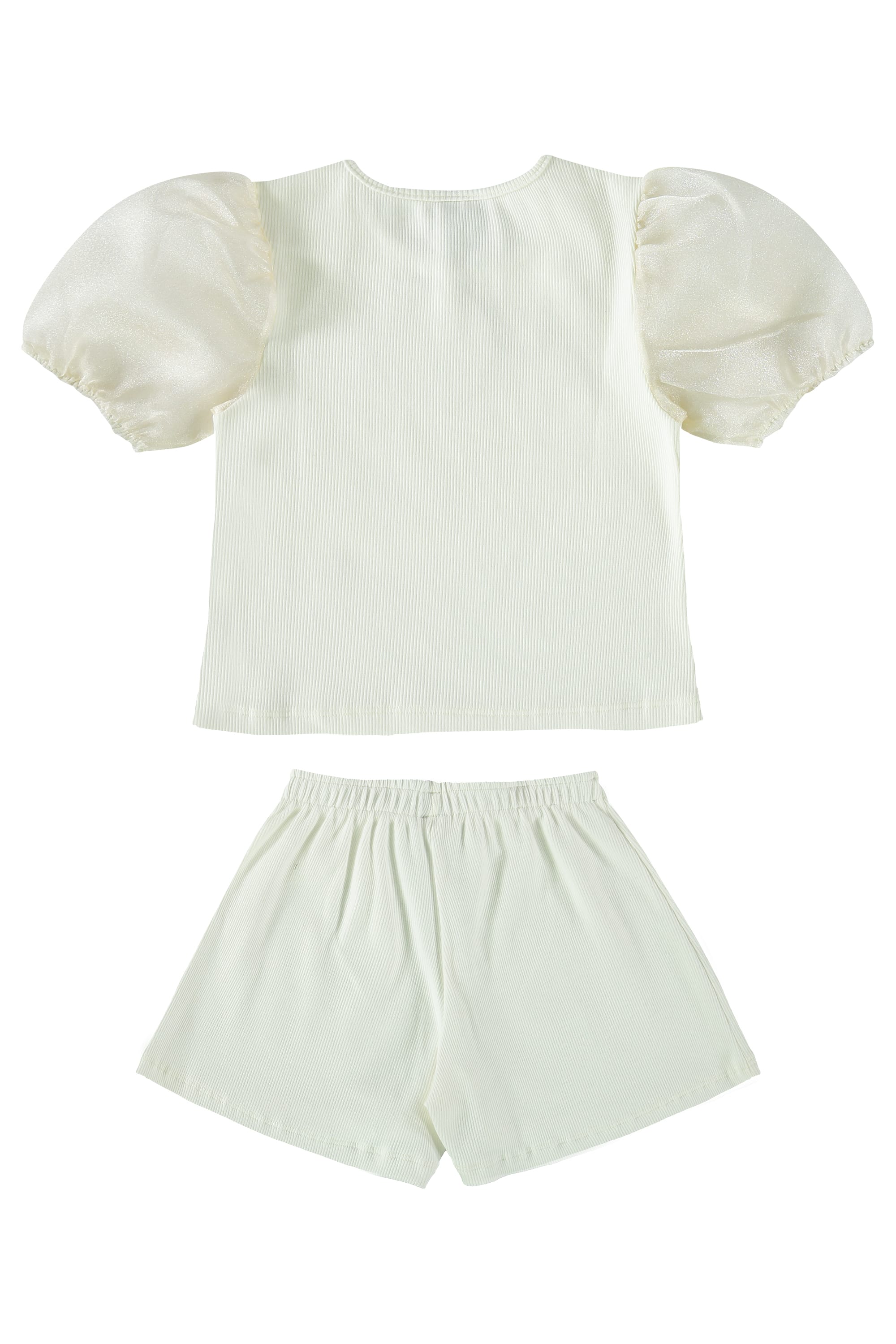 Conjunto em Ribana Infantil Menina (Branco) Guloseima - Imagem 19