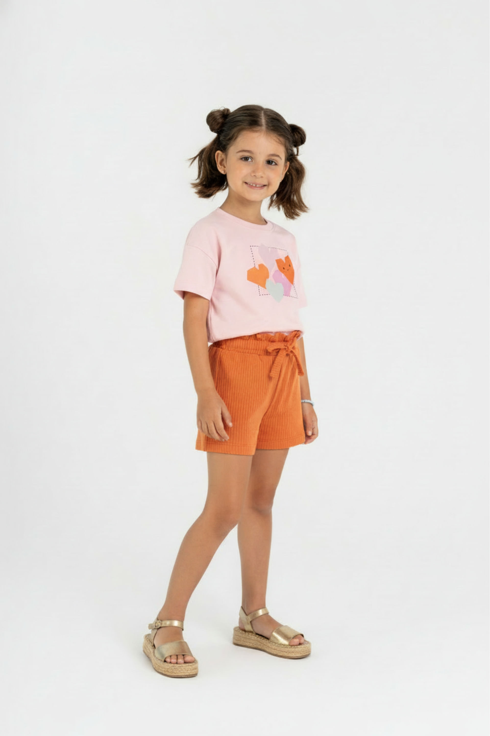 Conjunto Blusa e Short Clochard Infantil (Rosa Claro) Guloseima - Imagem 13