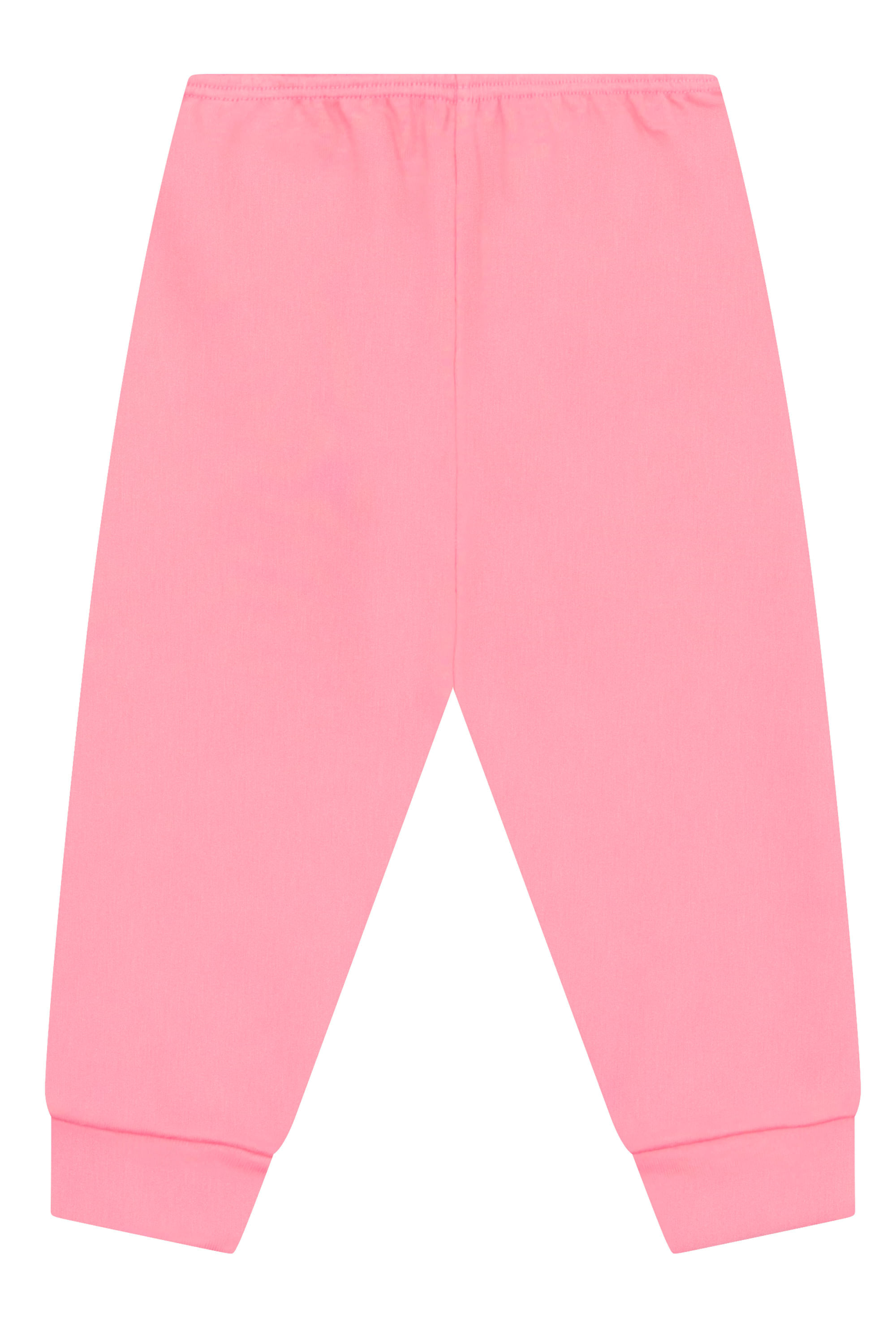 Calça Unissex para Bebê Básica em Suedine (Rosa) Guloseima - Imagem 4