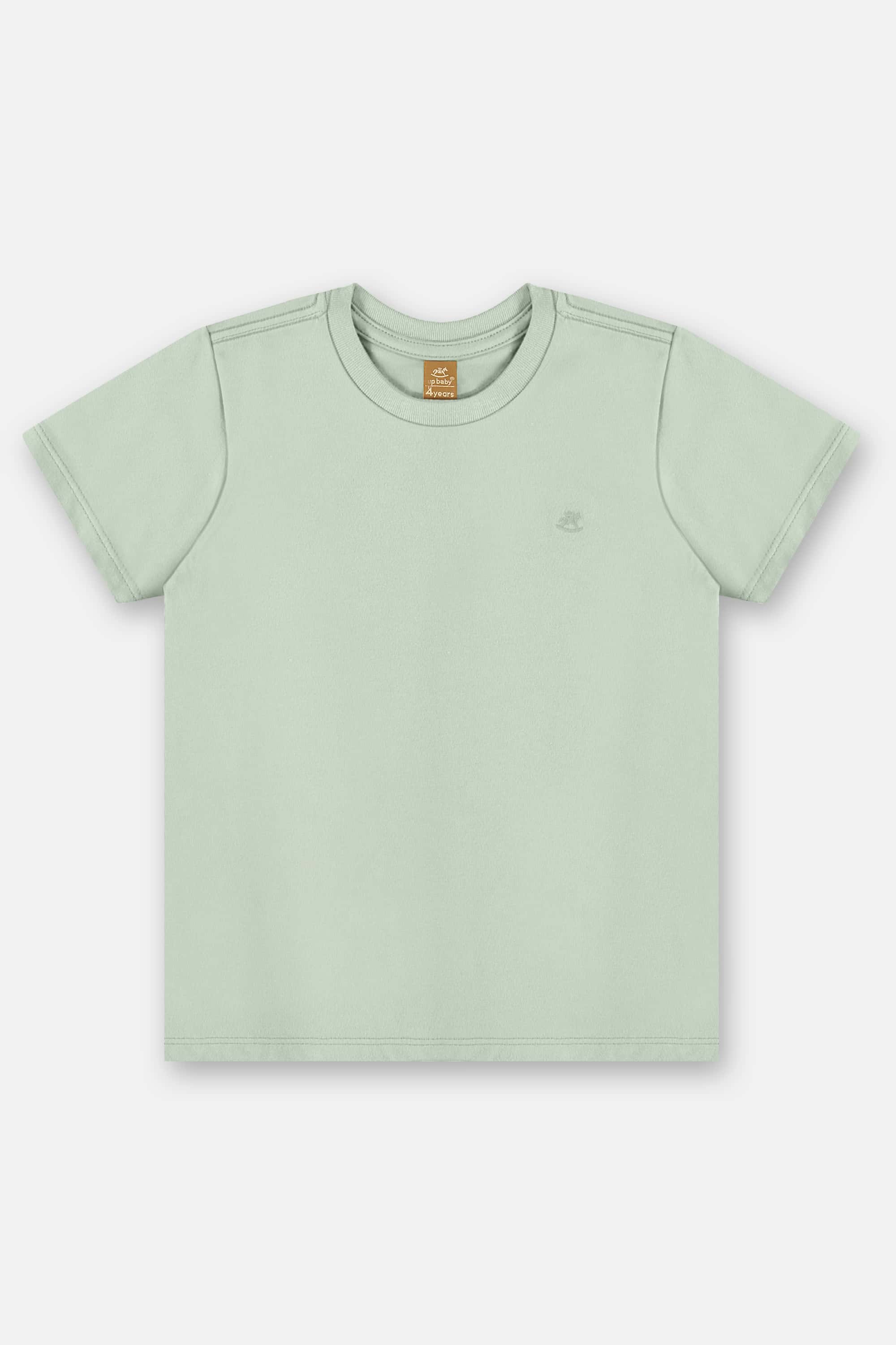 Camiseta Básica em Algodão Infantil Masculina (Verde) Up Baby - Imagem 5