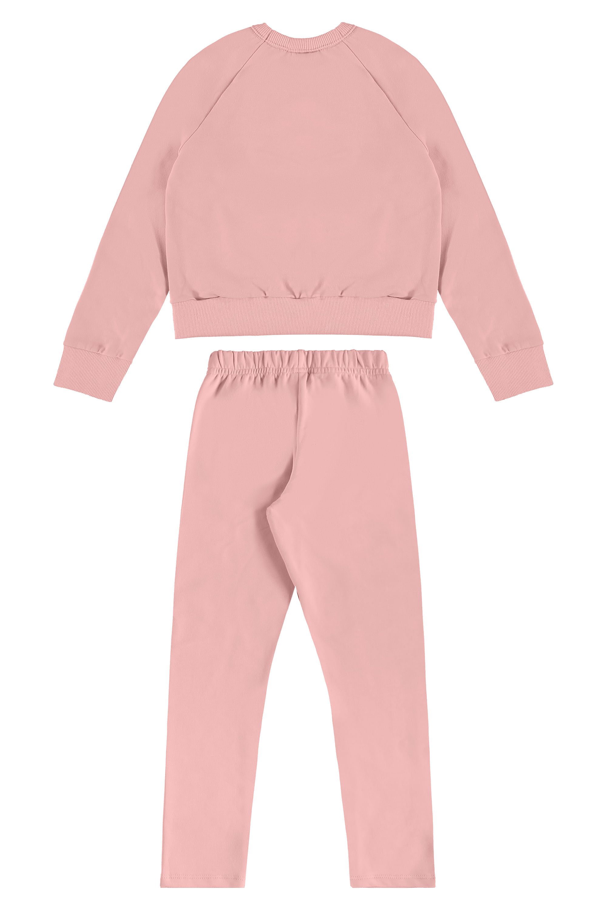 Conjunto Infantil Feminino em Molecotton com Blusão e Calça (Rosa) Guloseima - Imagem 19